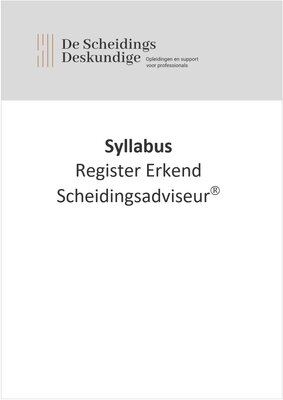 Syllabus Register Erkend Scheidingsadviseur (RES) 2023