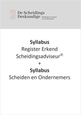 Syllabus Register Erkend Scheidingsadviseur (RES) + Scheiden & Ondernemers 2023
